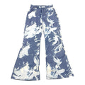 Denim Jeans Sheer Mesh Panel Mid Rise Flares Women’s UK Size 10