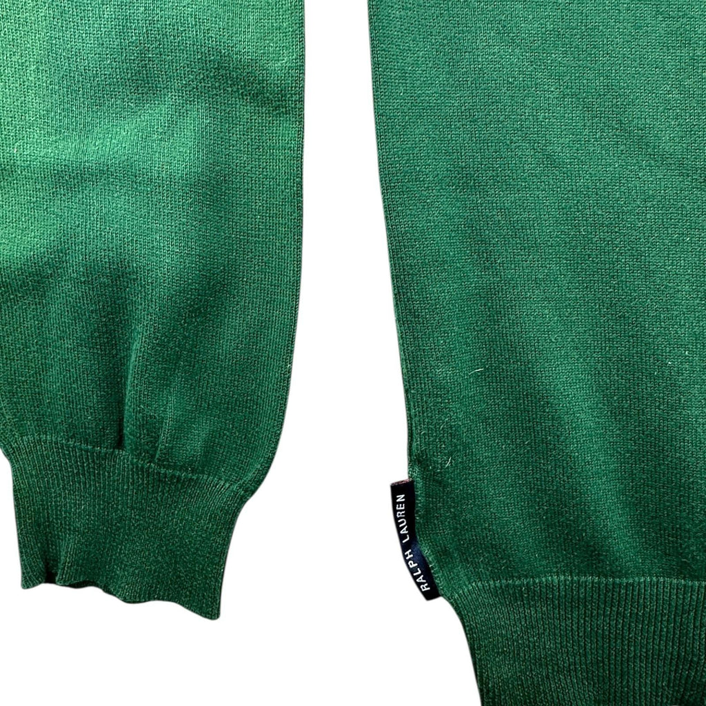 Chaps Golf Ralph Lauren Polo Jumper Men's UK Size L Green Long Sleeve Pullover