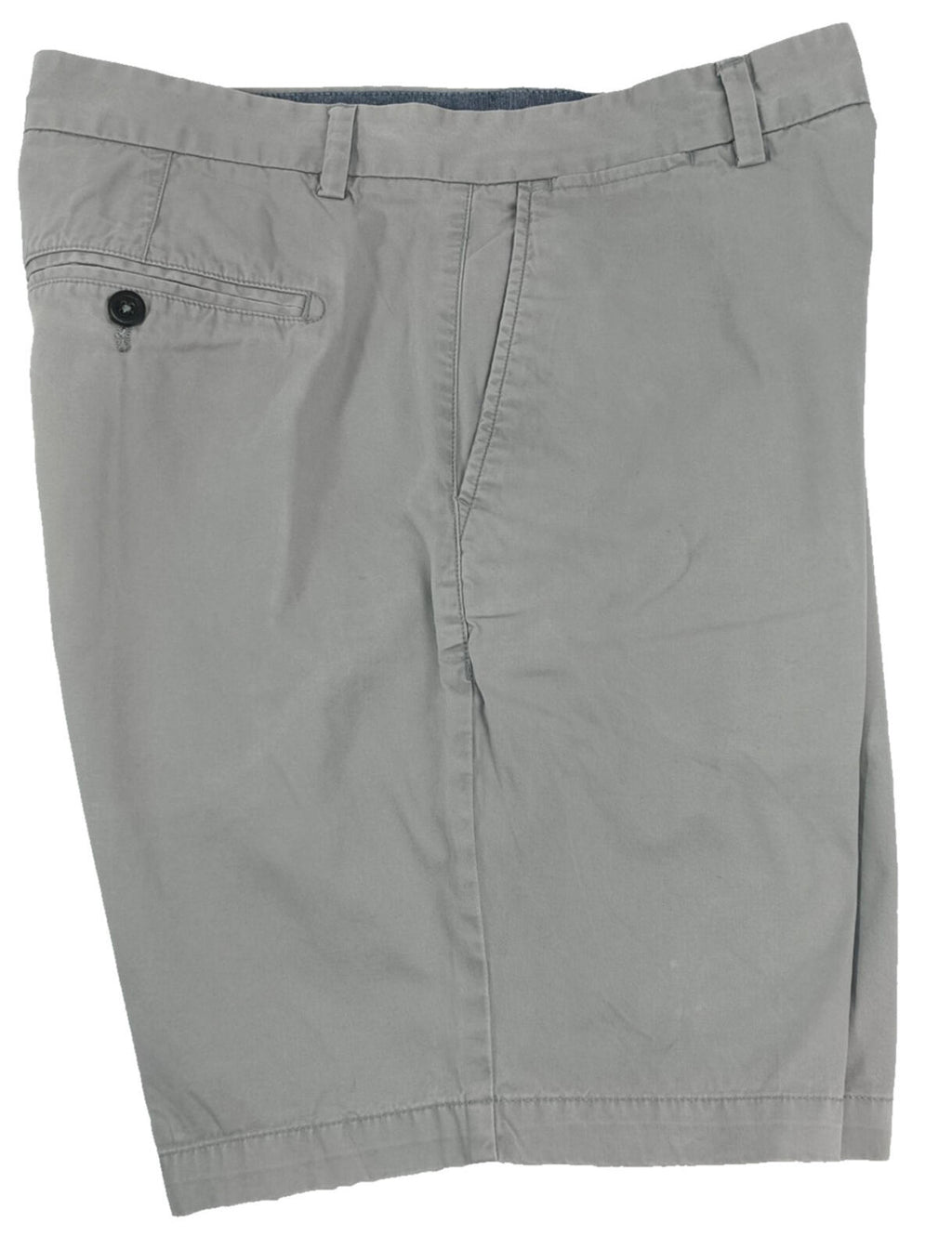 Next Chino Shorts Men's UK Size 38W Grey 100% Cotton Zip Front Pockets