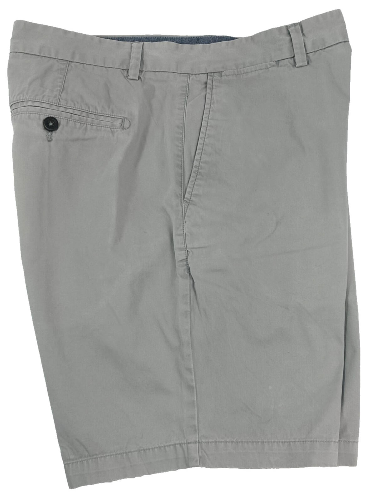 Next Chino Shorts Men's UK Size 38W Grey 100% Cotton Zip Front Pockets