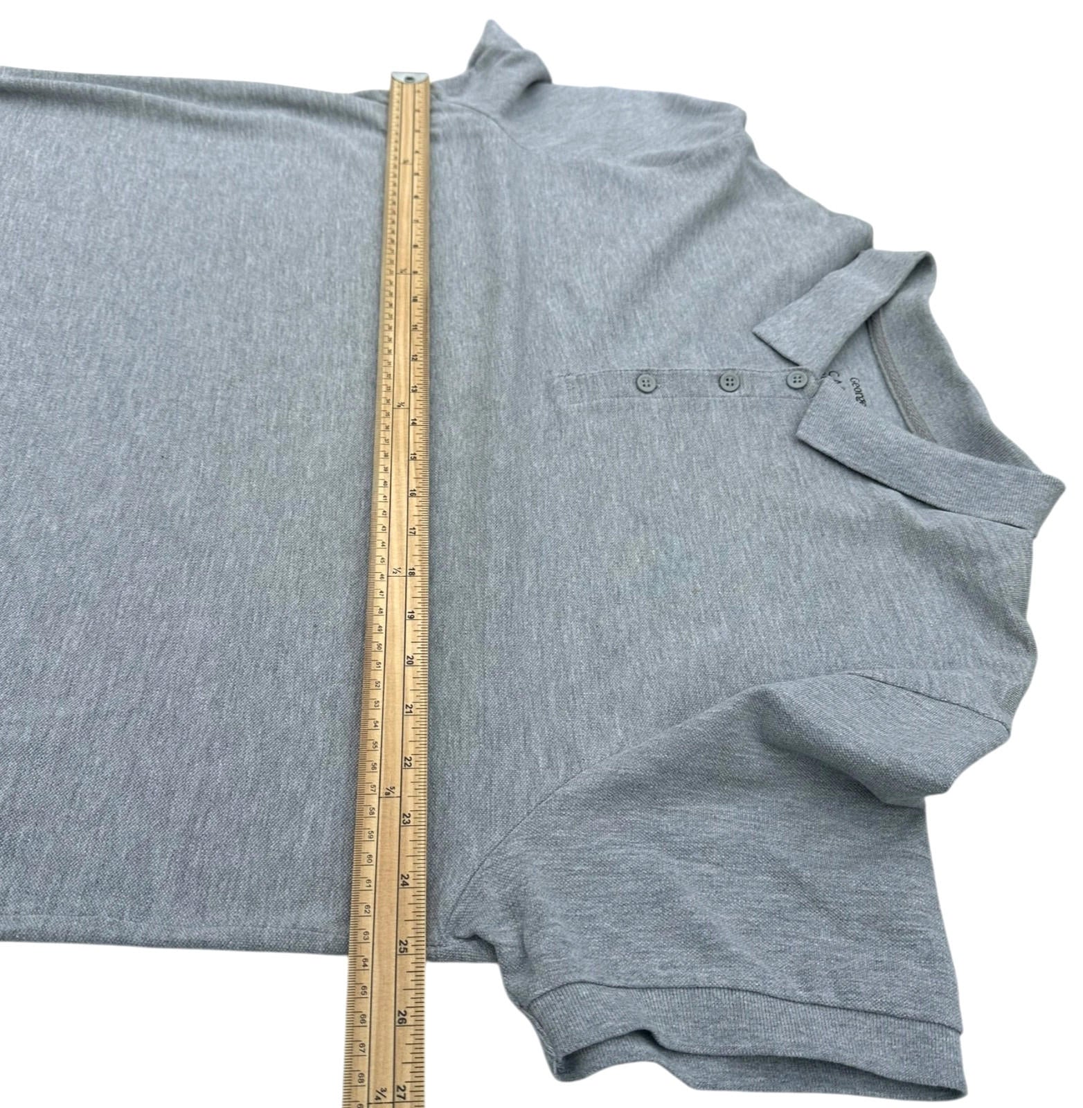 George Polo Shirt Men's UK Size 2XL Grey Short Sleeve Collar Summer