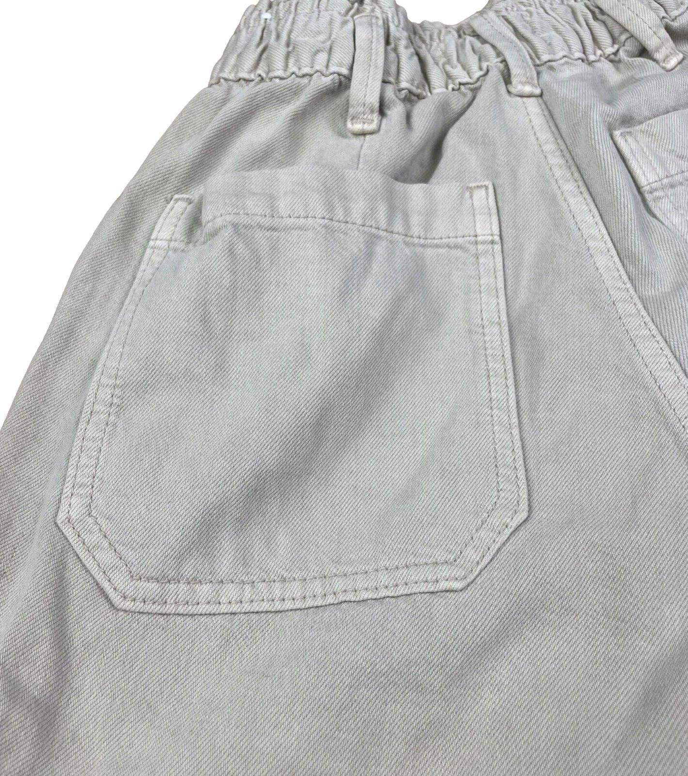 Pull & Bear Cream Denim Cargo Shorts Women’s UK Size S