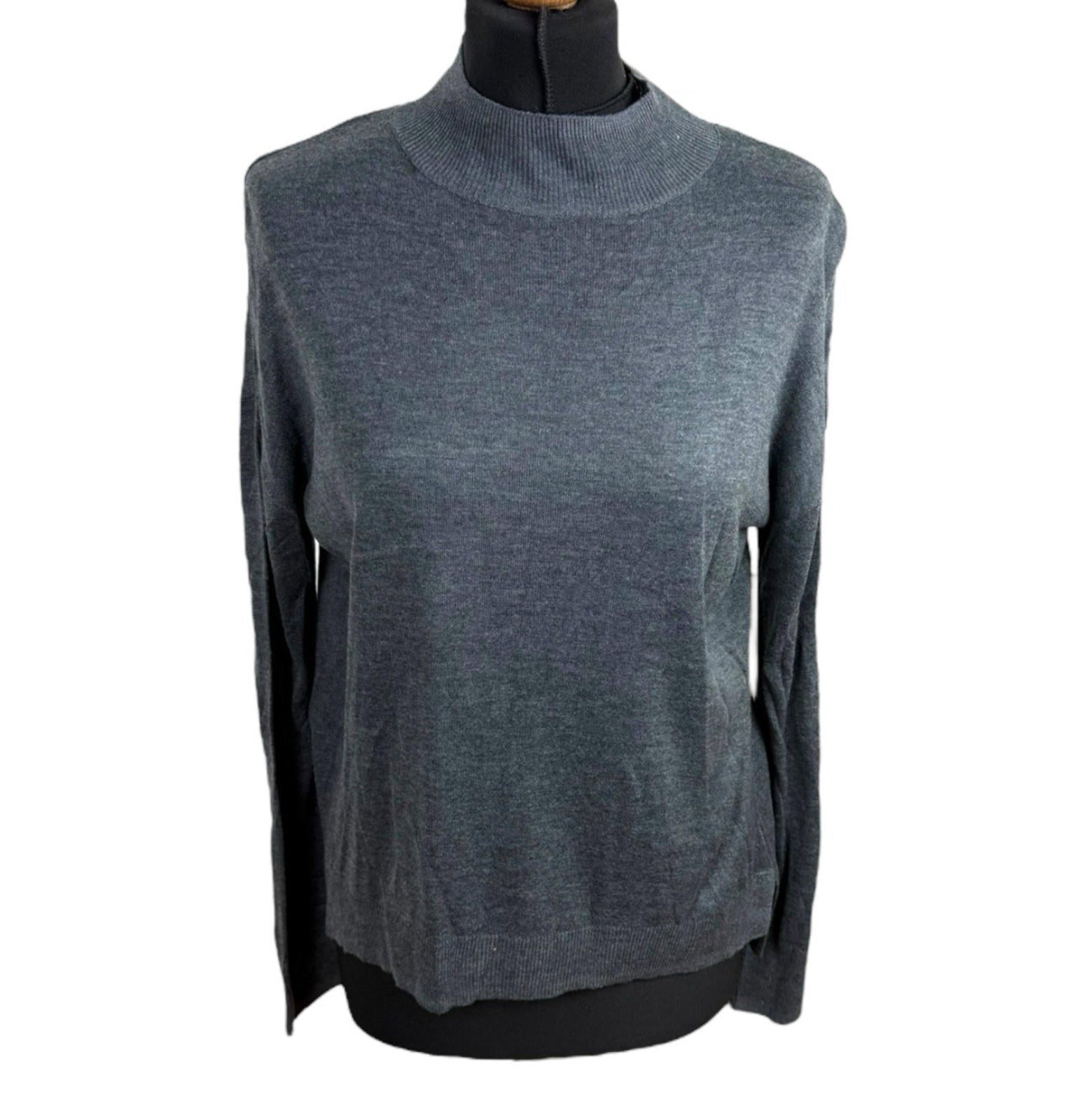 Dorothy Perkins Grey Jumper Thin Turtle Neck Women’s UK Size 10