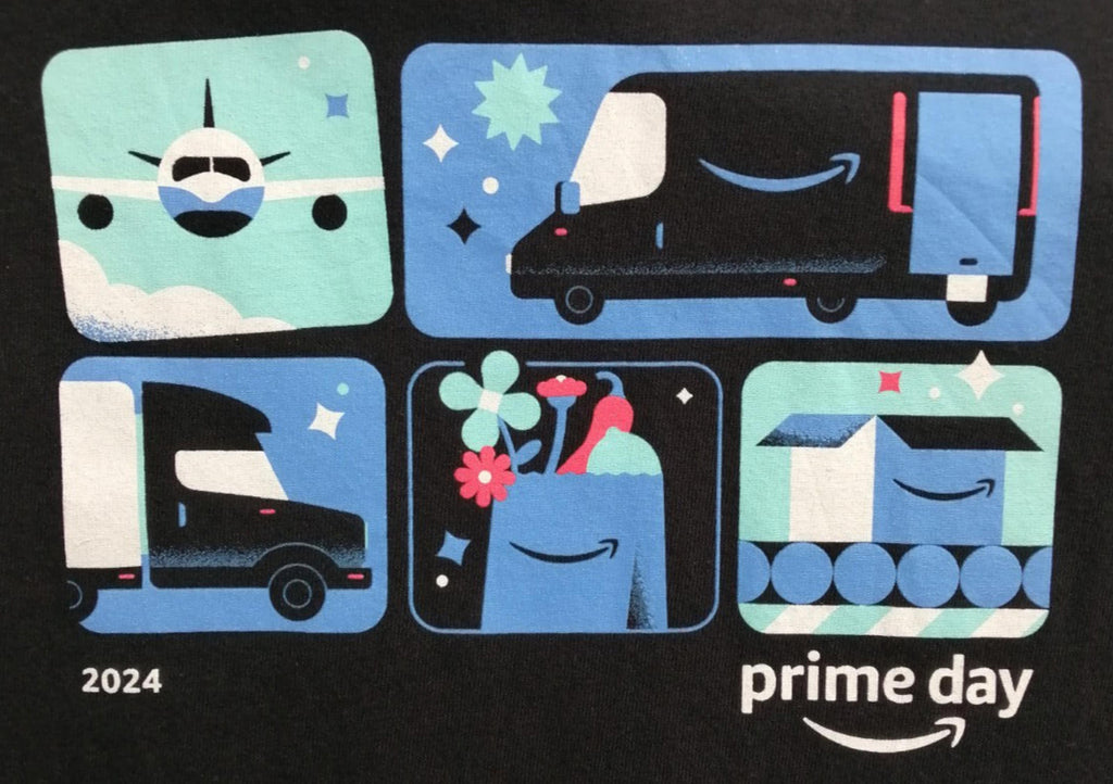 Online Shopping Graphic Print T-Shirt Men's Size XL Black Crew Neck 100% Cotton