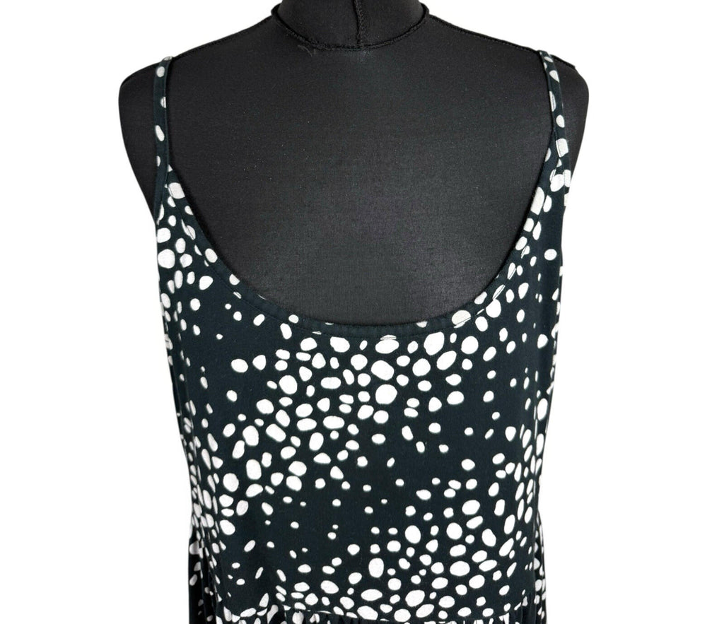Friends Like These Polka Dot Dress Women's UK Size 20 Aline Midi Black & White