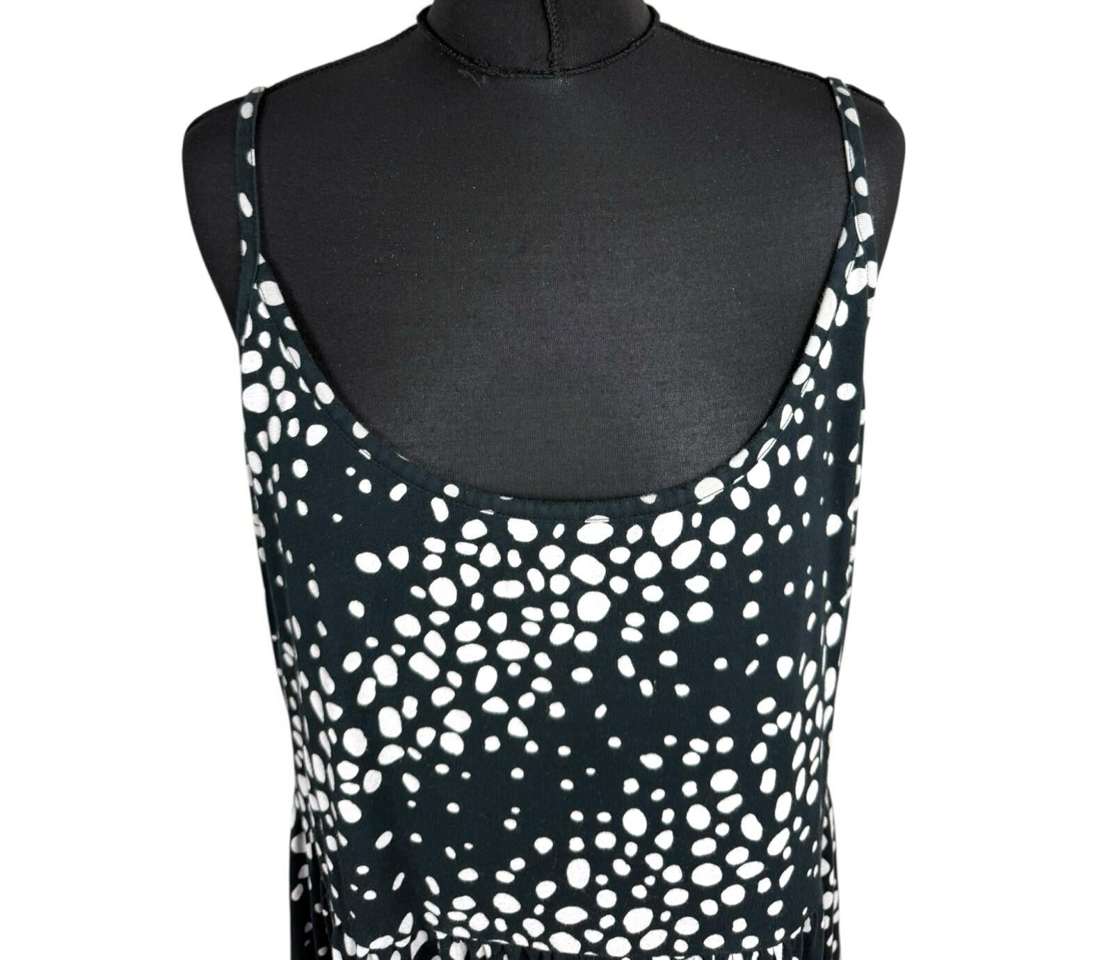 Friends Like These Polka Dot Dress Women's UK Size 20 Aline Midi Black & White