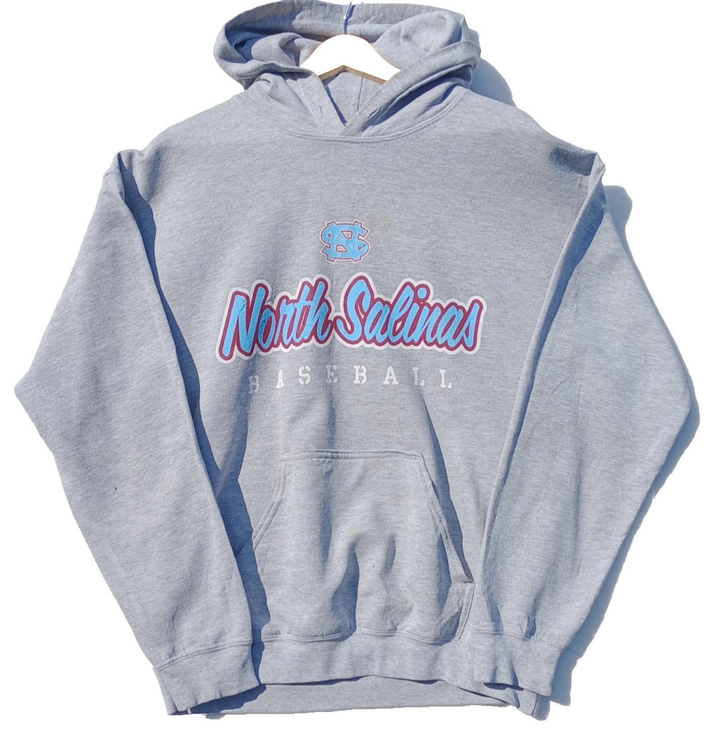 USA High School Baseball Hoodie Men's UK Size M Grey Jersey Hooded Pockets