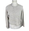 H&M Beige Knit Sweater Long Sleeve Relaxed Fit Women’s UK Size XS