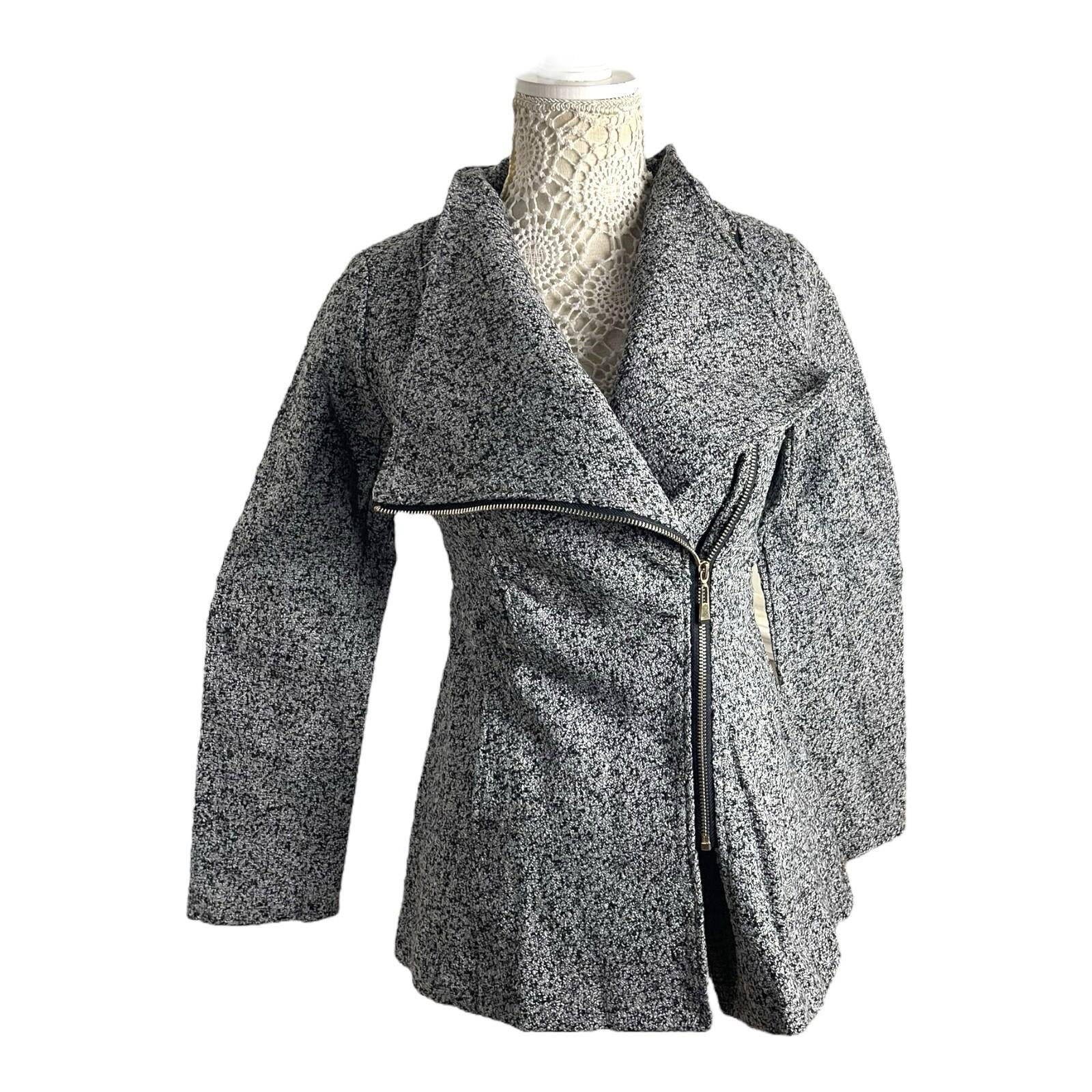 Airydress Coat Jacket Grey Speckled Mid Length Women’s UK Size S