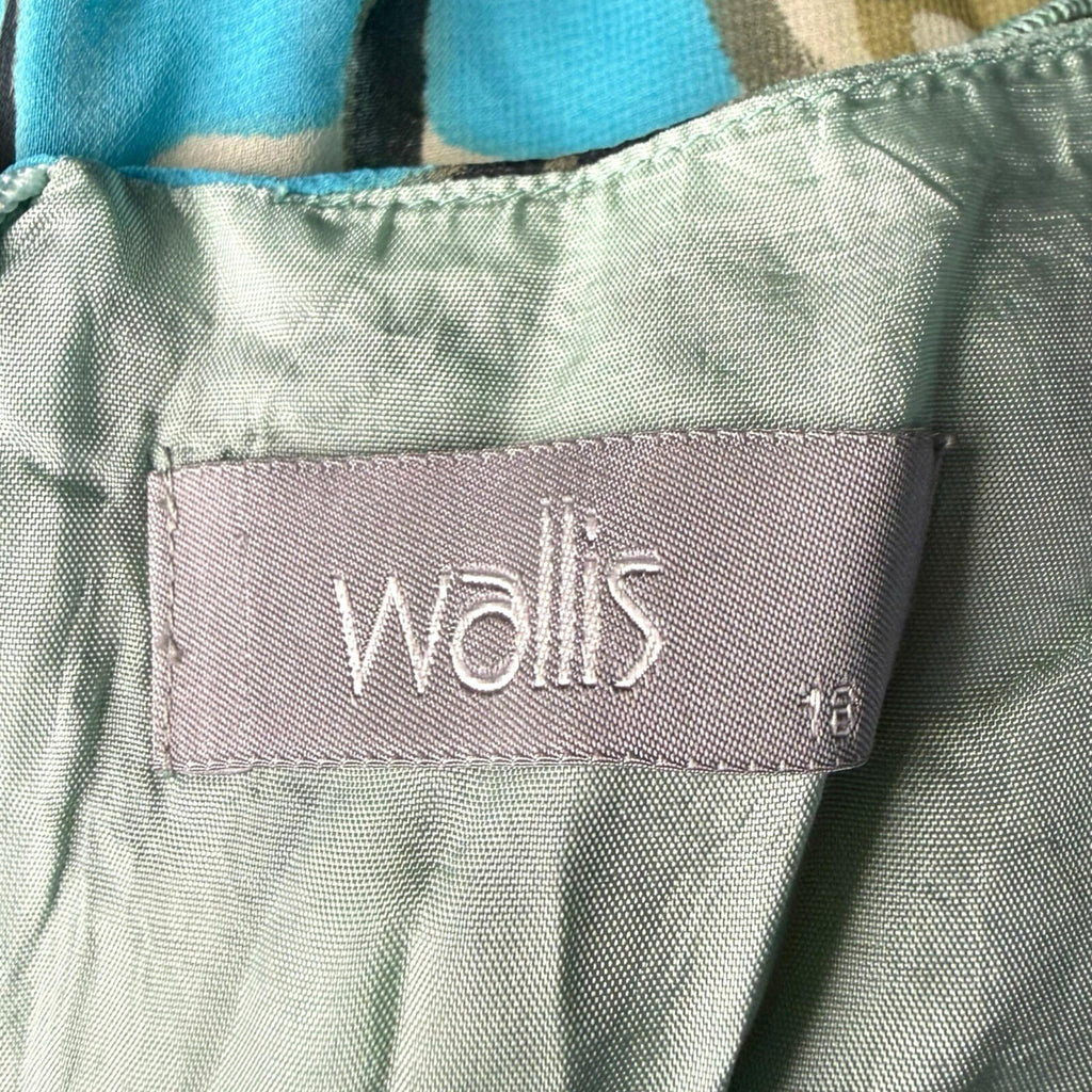 Wallis Multicolour Mini Dress Women’s UK Size 18 Half Flare Sleeve Lined