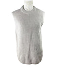New Look Greige Knit Vest Top Tapard Jumper Relaxed Fit Women’s UK Size S