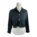 Divided Black Cropped Denim Jacket Women’s UK Size XS