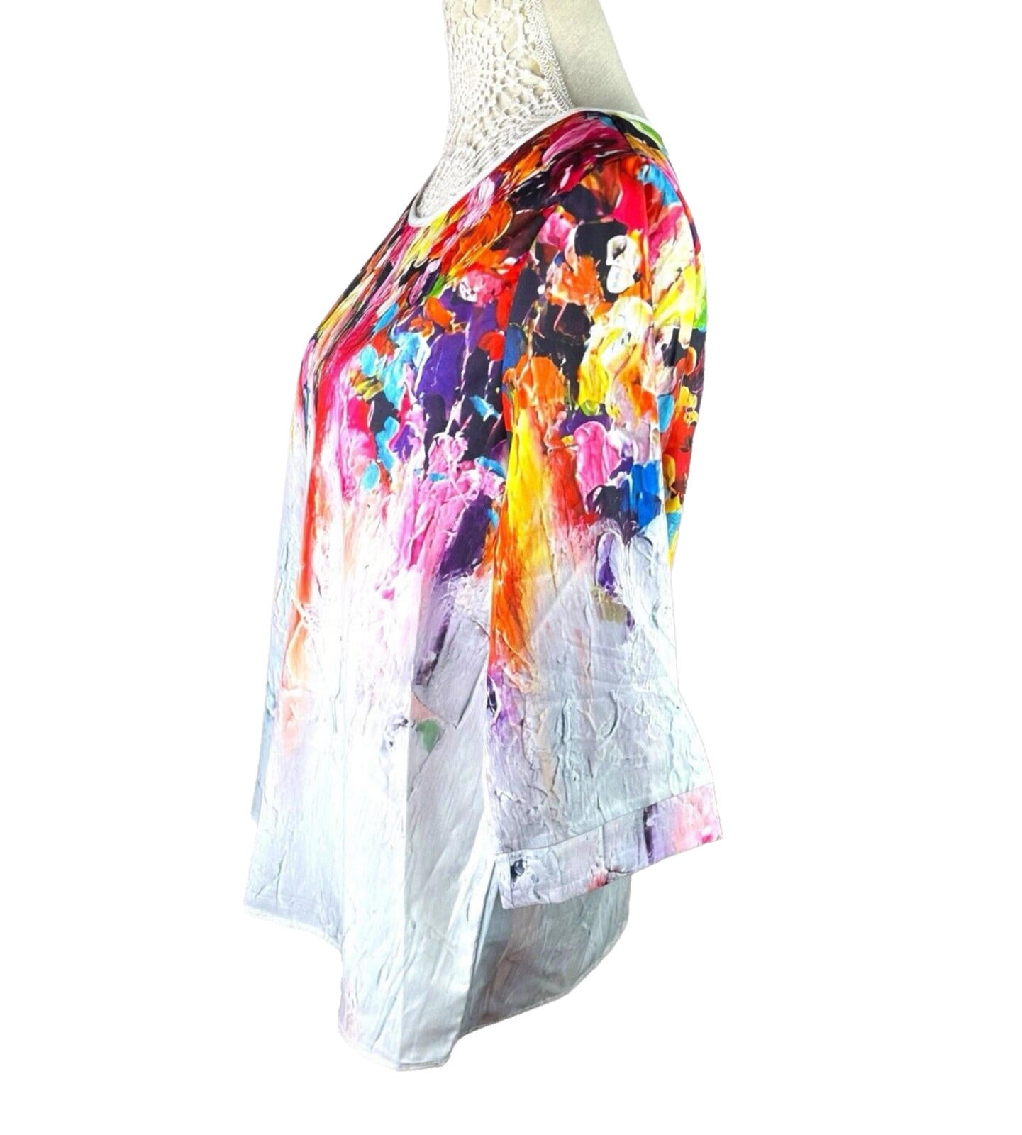 Summer T-Shirt Blouse 3/4 Sleeve Thin Material Women’s UK Size XL