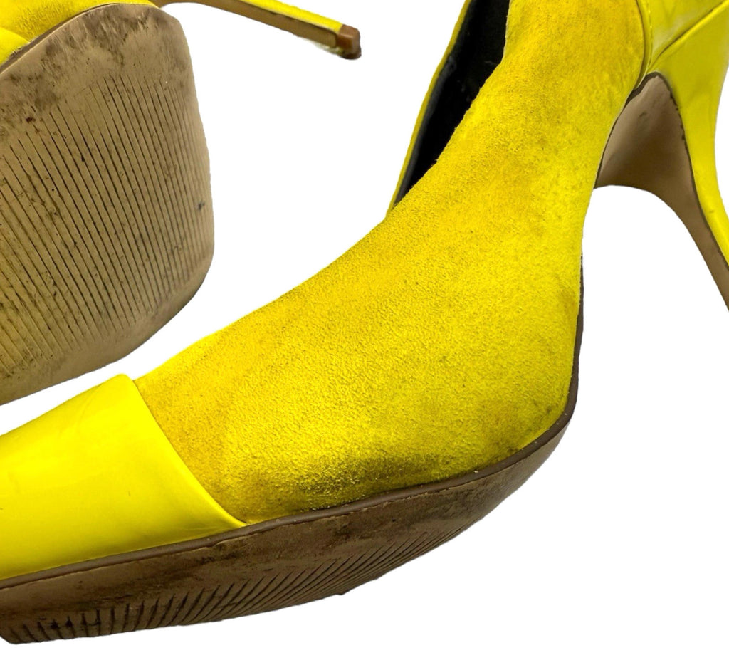 River Island Yellow Shoes Stiletto Pointed Toe Women’s UK Size 6