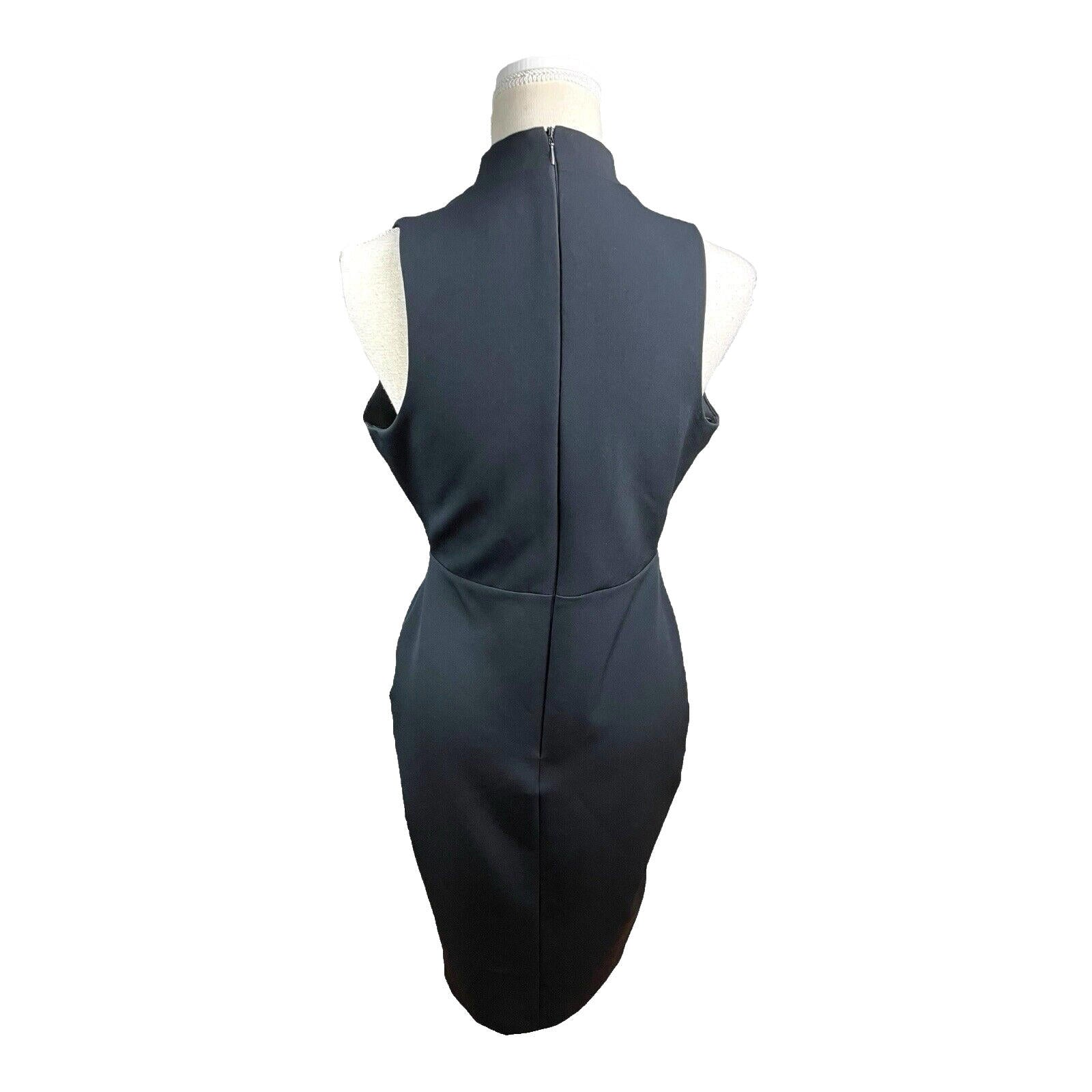 River Island Black Midi Dress Collared Women’s UK Size 12