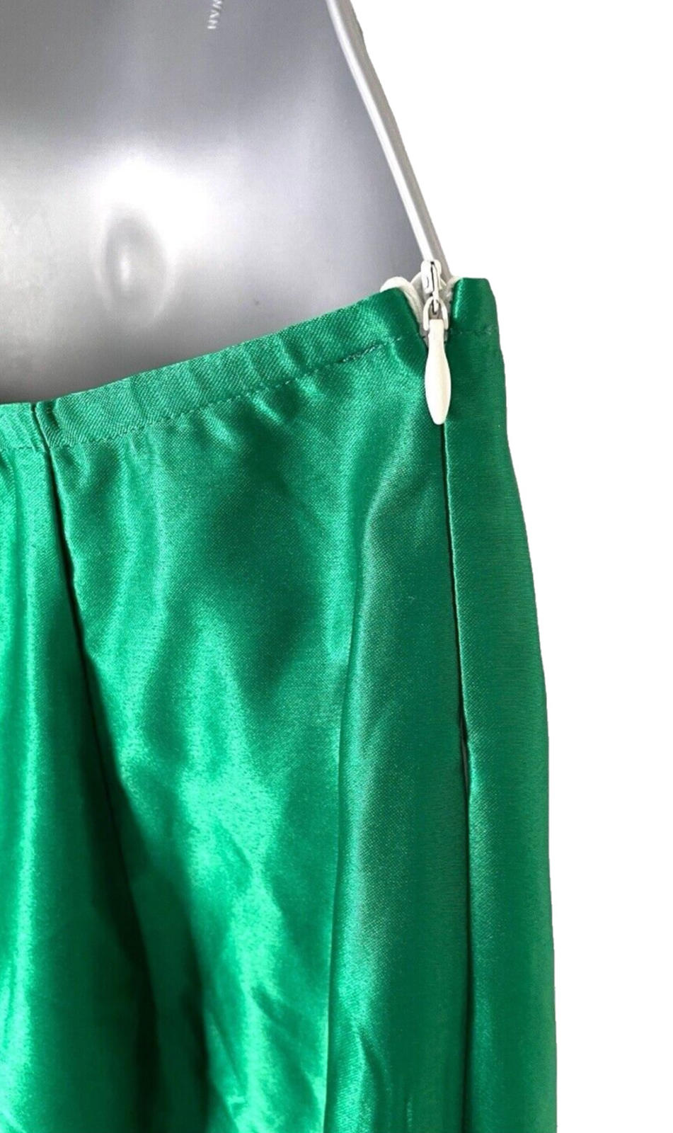 Pretty Little Thing Bright Green Tassel Maxi Skirt High Waist Women’s UK Size 10