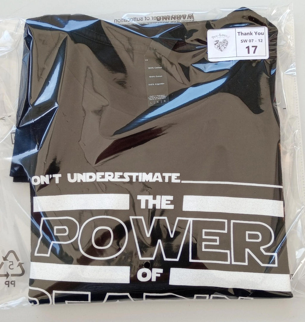 Graphic Print T-Shirt Men's UK Size L Black Crew Neck 100% Cotton Read Novelty