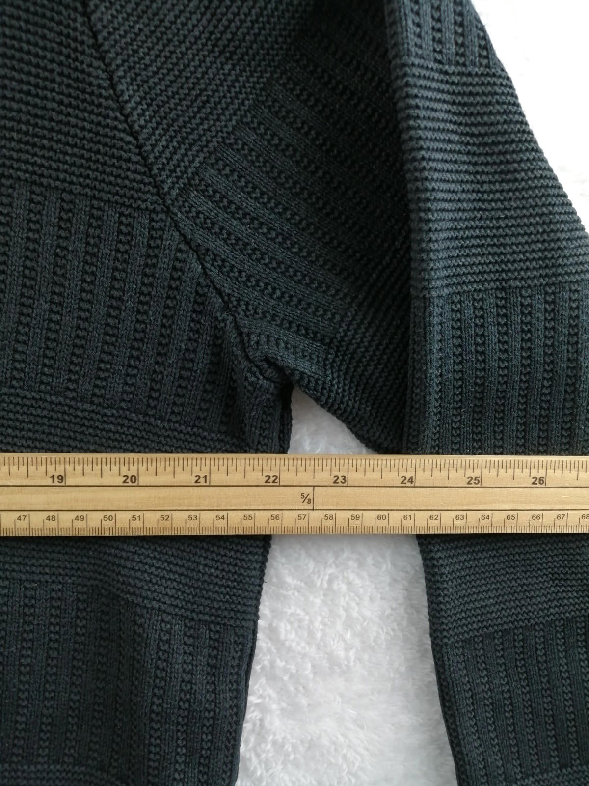 Ralph Lauren Chaps 1/4 Zip Ribbed Black Jumper Men's Size XL 100% Cotton