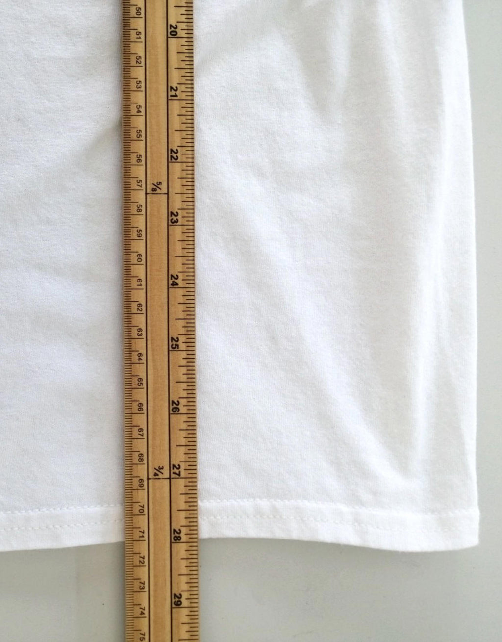 Graphic Print T-Shirt Men's US Size L White Crew Neck 100% Cotton