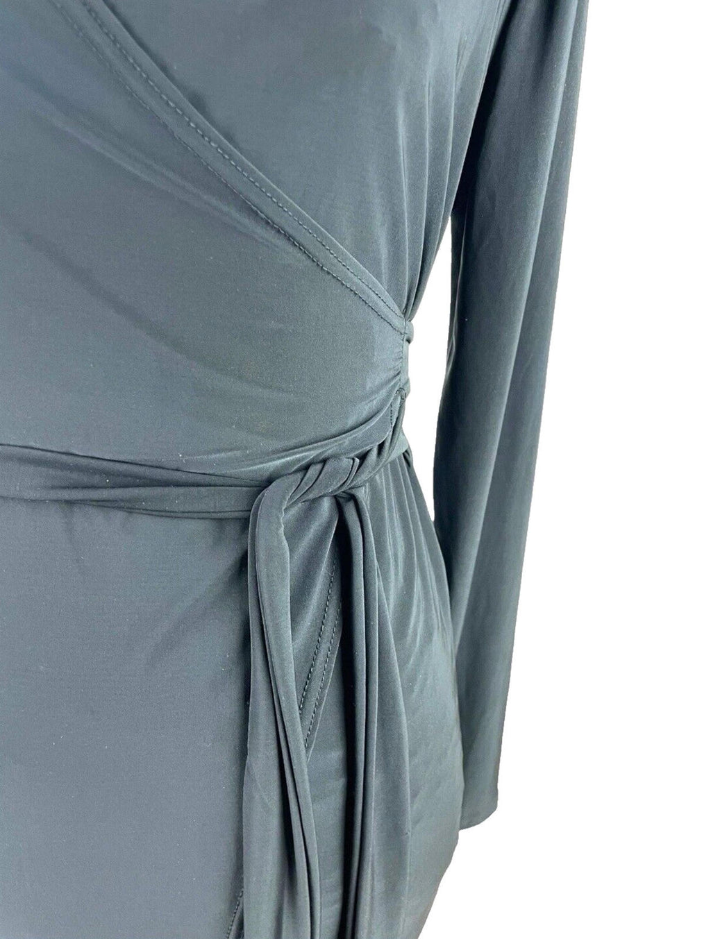 Missguided Black Wrap Dress Long Sleeve Mini Women’s UK Size 12