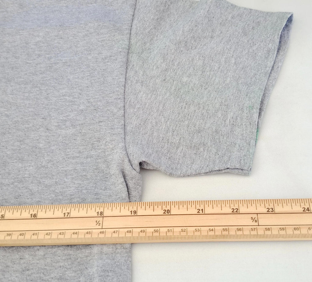 Softball Camp Graphic Print T-Shirt Men's UK Size M Grey Crew Neck Cotton Mix