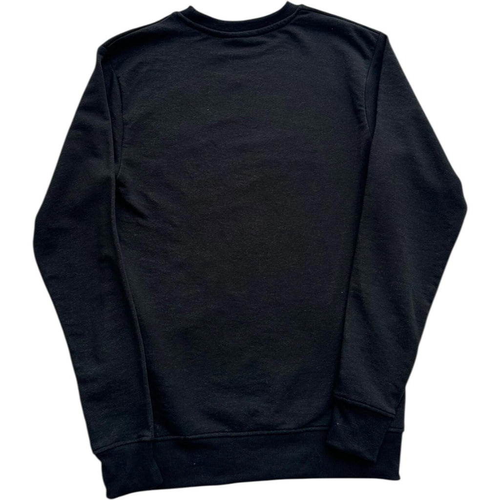 Jack & Jones Jumper Men's UK Size XS Black Rubber Logo Crew Neck