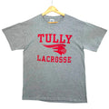 Tully Lacrosse T-Shirt Men's UK Size M Grey Graphic Print Short Sleeve Crew Neck