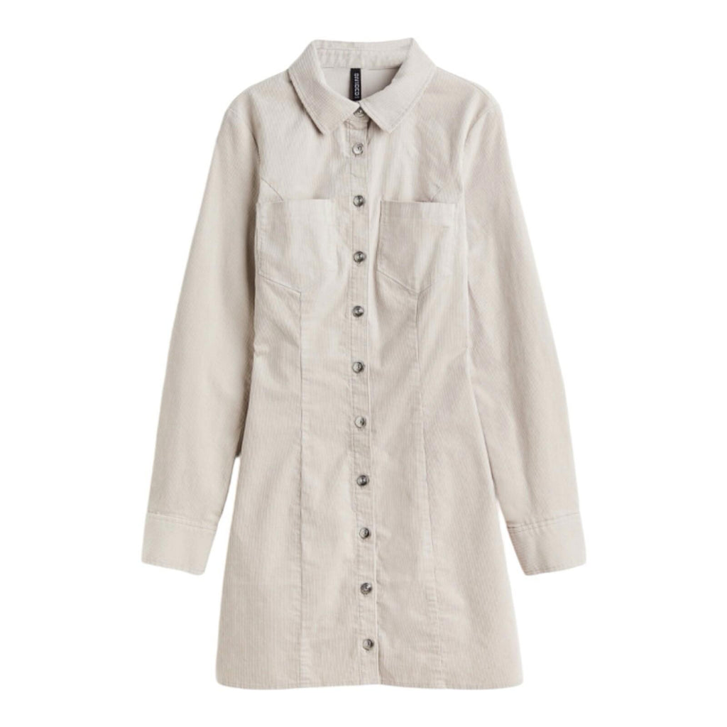 Divided Grieve Corduroy Shirt Dress Mini Collared Women’s UK Size 8