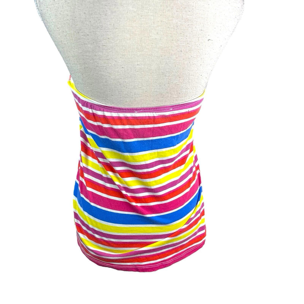 New Look Multicolour Stripe Strapless Blouse Summer Top Women’s UK Size 16