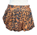 Pretty Little Thing Leopard Print Mini Skirt Bubble Hem Women’s UK Size 8