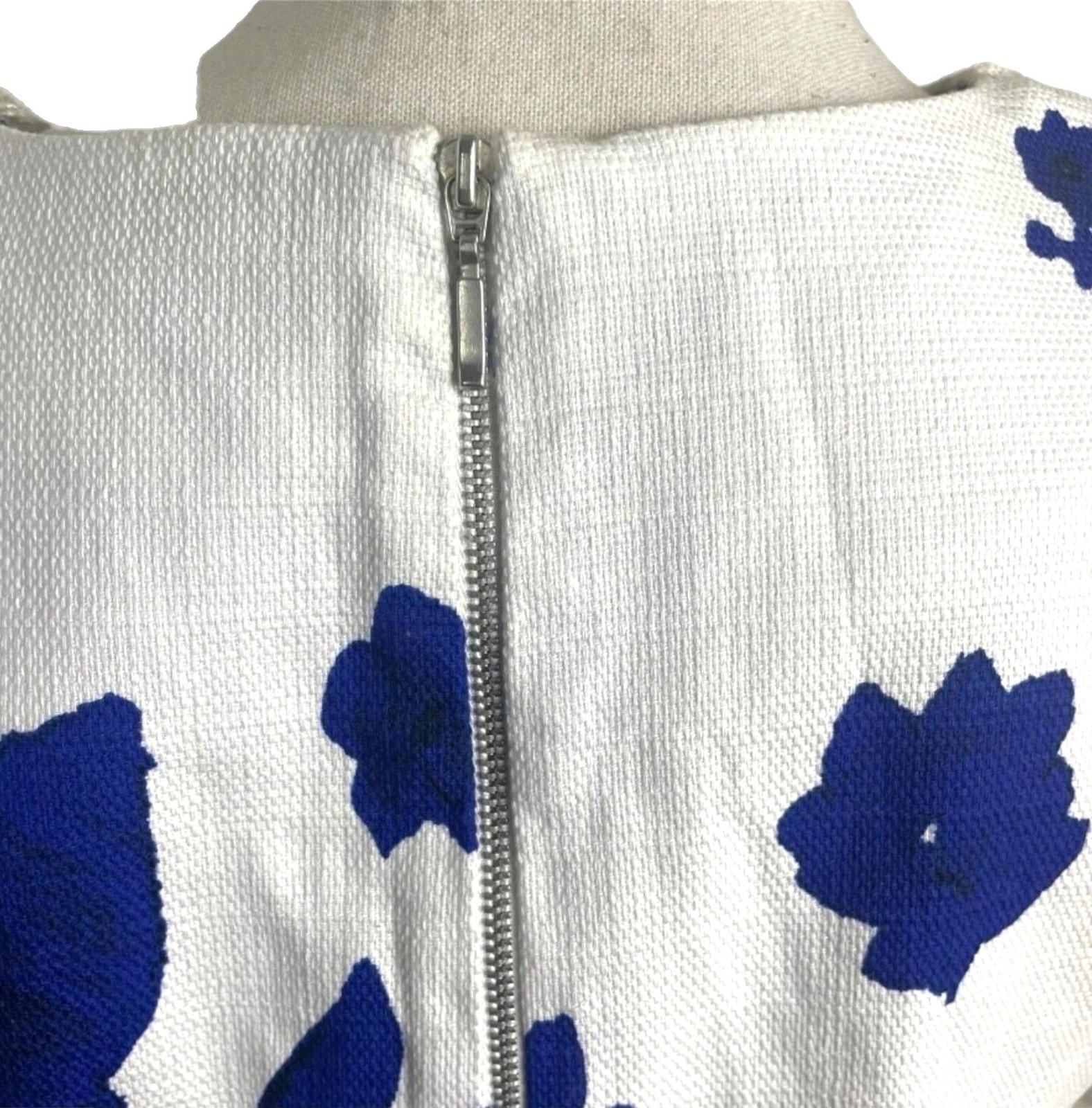Zara Textured Floral Cotton Blend Crop Top Women's UK Size Small S