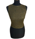 Pretty Little Thing Brown Lace Crop top Women’s UK Size 8