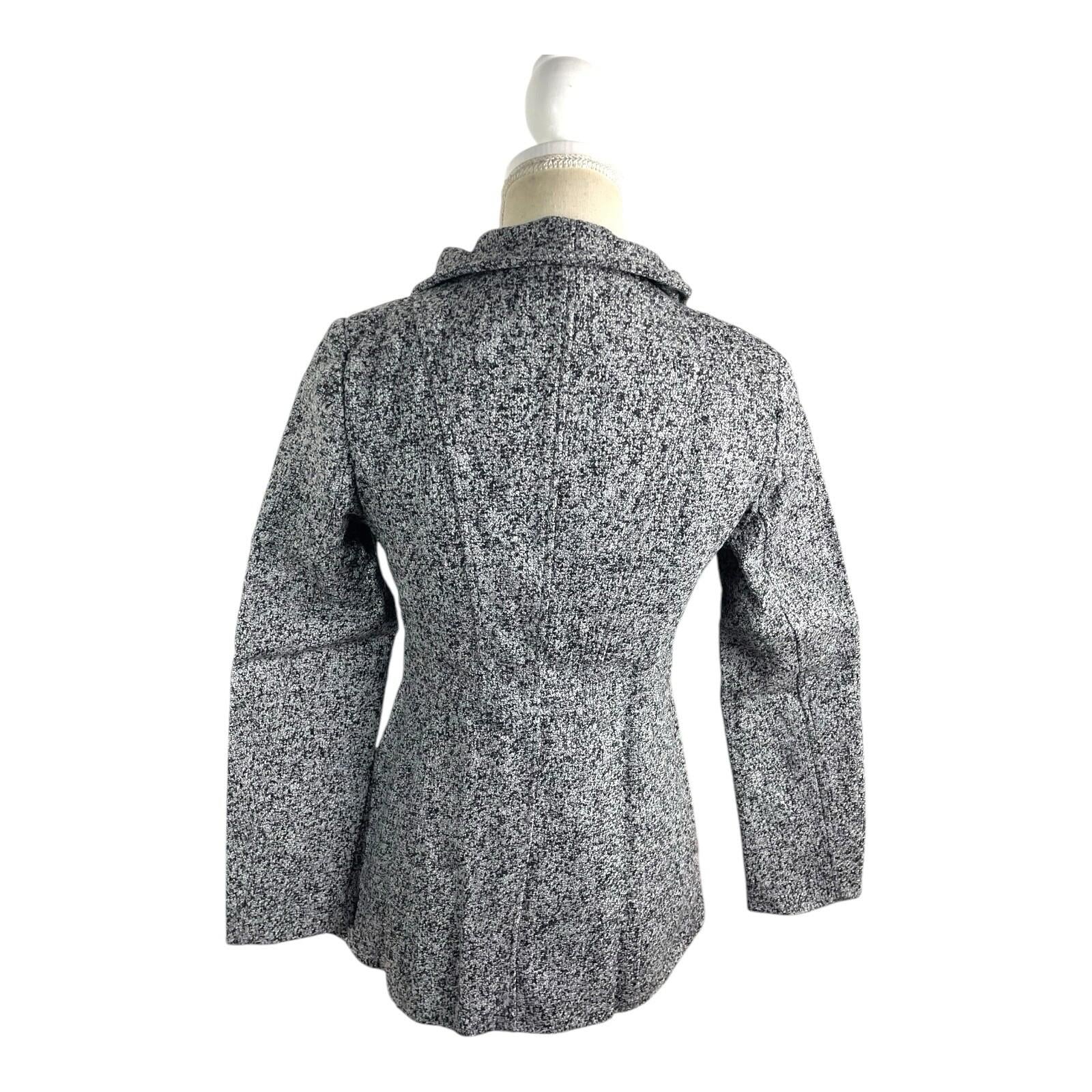 Airydress Coat Jacket Grey Speckled Mid Length Women’s UK Size S