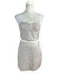 Nasty Gal Beige Studded Skirt A D Croptop Co-Ord Set Women’s UK Size 10