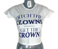 Graphic Print Crop T-Shirt Top Women’s UK Size XS Taylor Swift Crew Neck Jersey