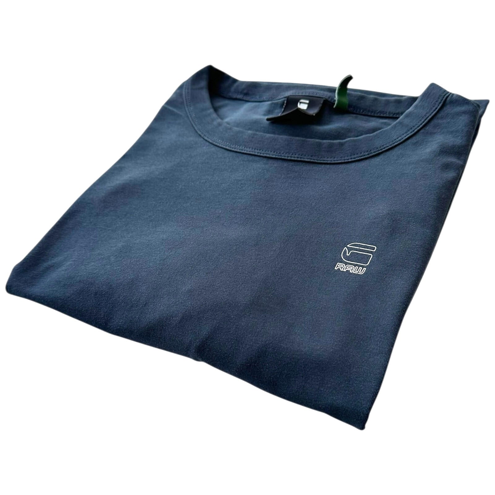 G-Star Raw T-Shirt Men's UK Size M Dark Grey Jersey 100% Cotton Crew Neck Summer