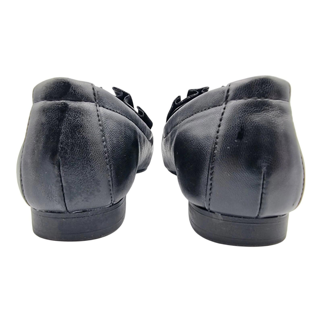 Miss KG Black Slip On Flat Shoes Flats Pleated Nicky Design Women's UK Size UK 3