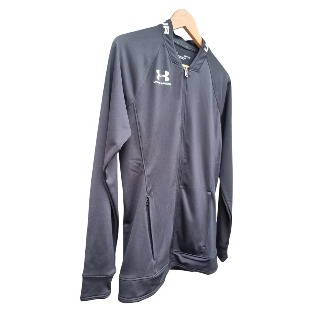 Under Armour Jacket Men's UK Size S Challenger III Black Sports Pockets Zip Logo