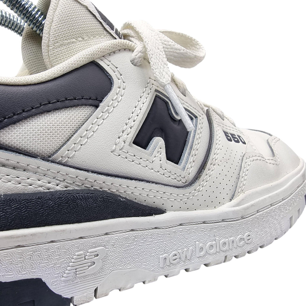 New Balance 550 Trainers Women's UK Size 4 Shoe White Black Synthetic Leather