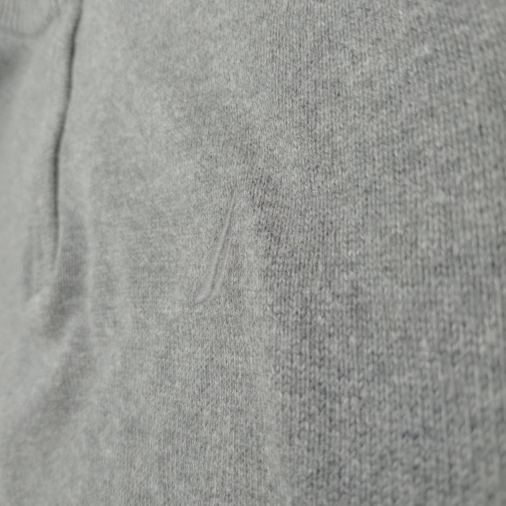 Nautica Knit Jumper Men's UK Size XL Grey Long Sleeve 1/4 Zip Sweater