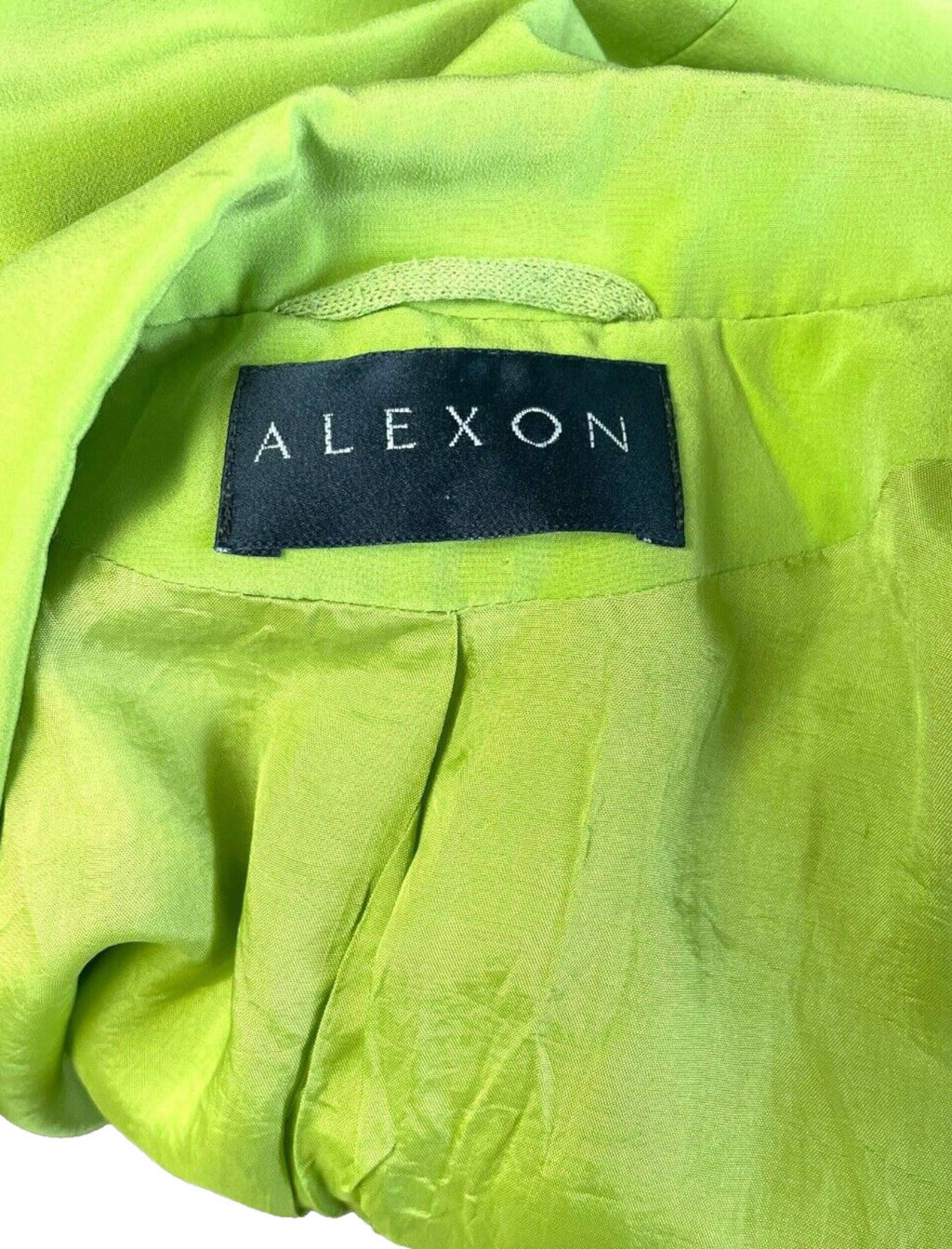 Alexon Skirt & Shirt Blouse Suit Women’s UK Size 14 Green Satin 2 Piece Set