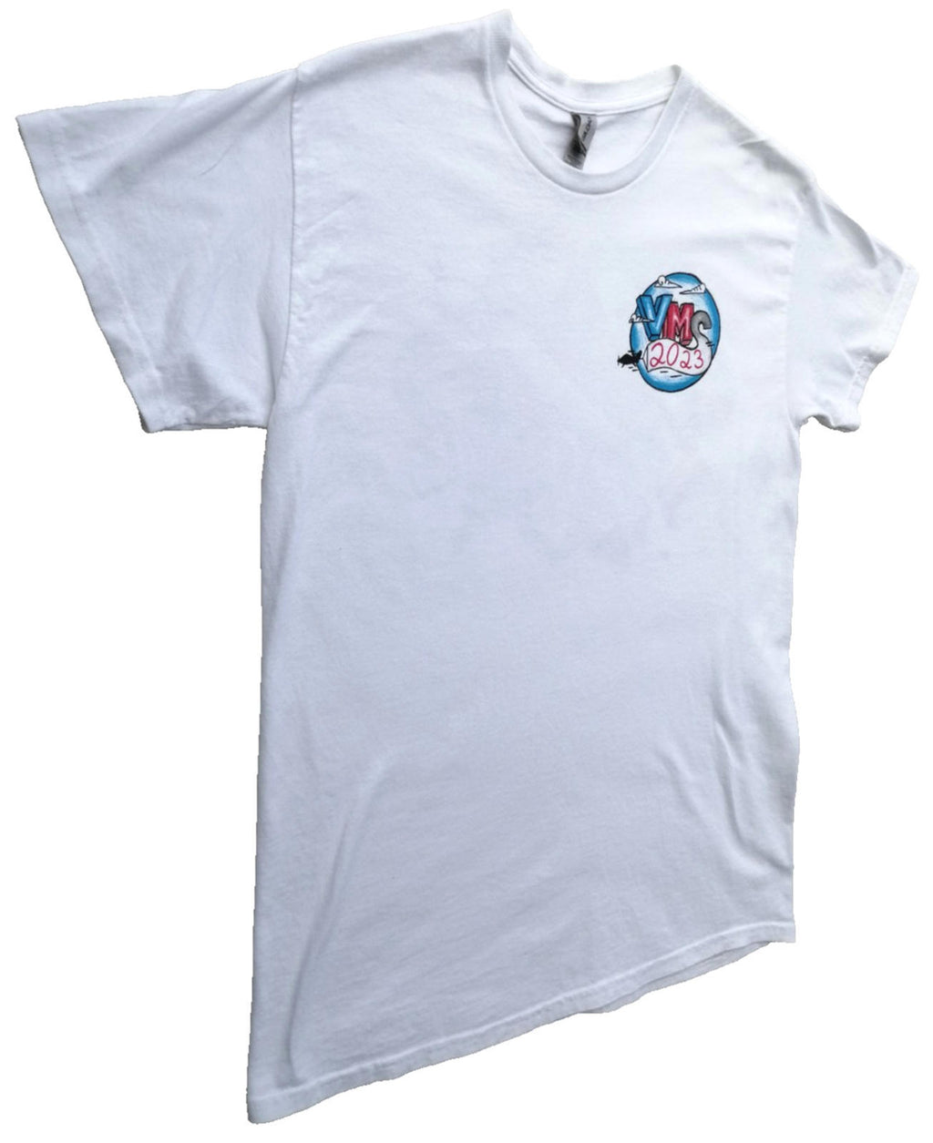 Tattoo Graphic Print T-Shirt Men's UK Size M White Crew Neck Travel Theme Gildan