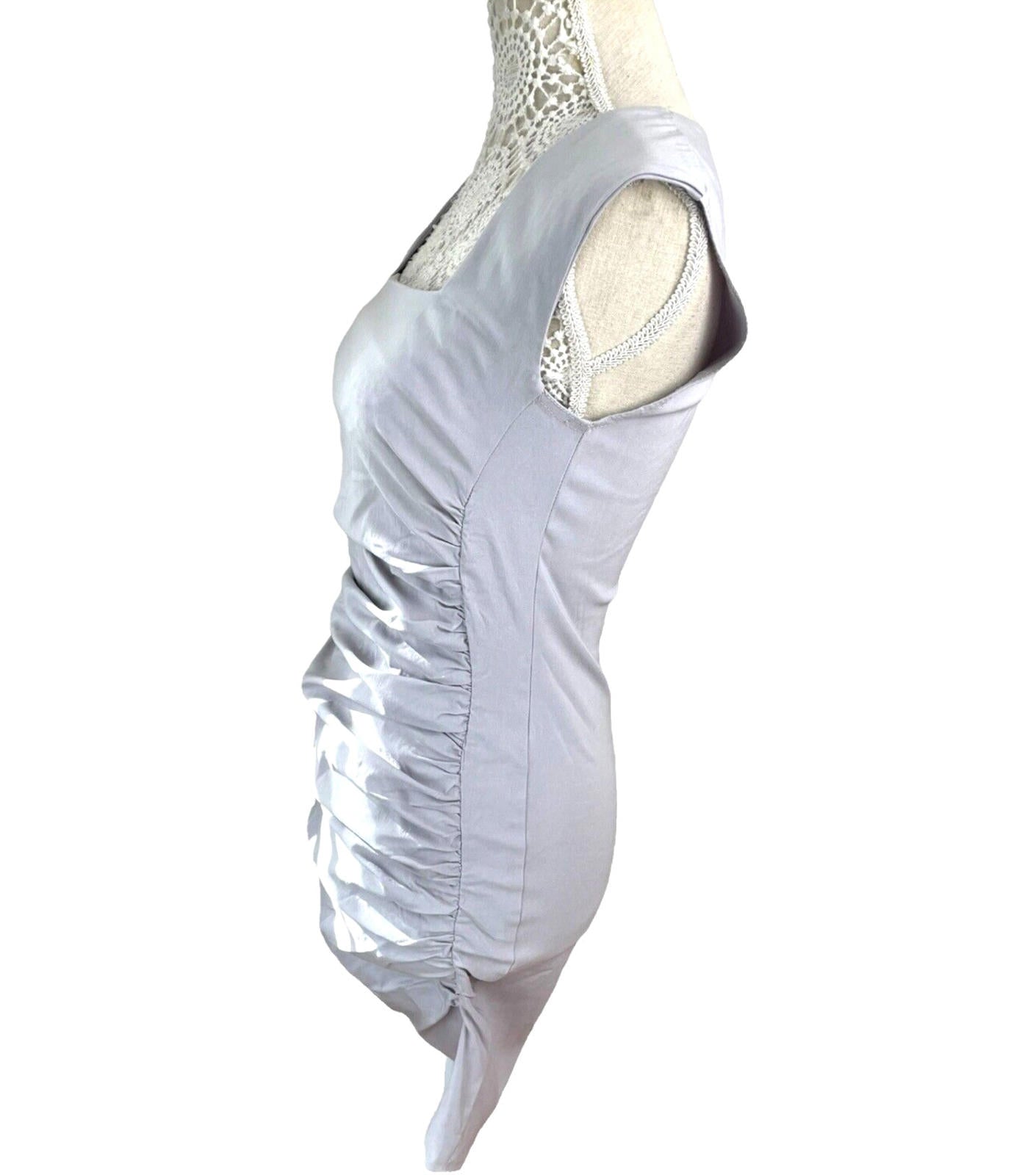 Lilac Formal Maternity Mini Dress UK Size 8 Stretch