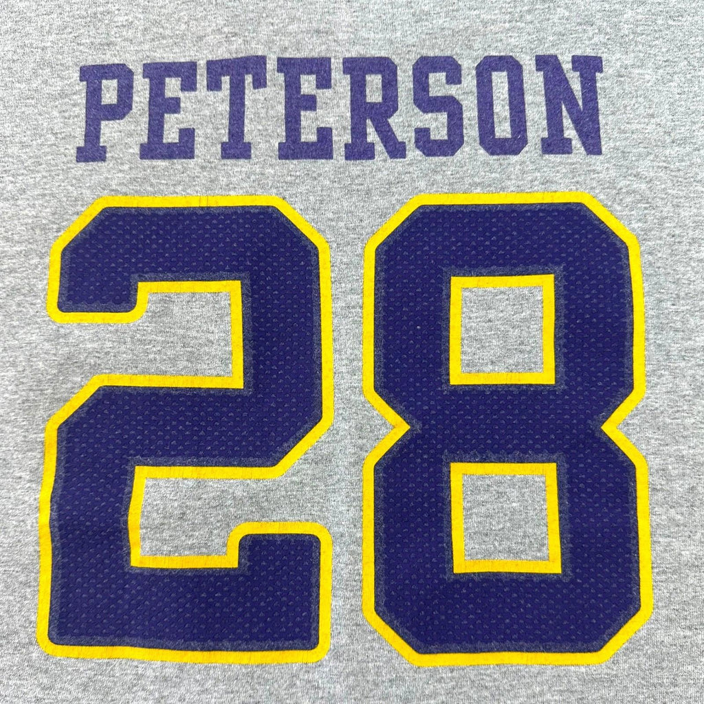 Reebok T-Shirt Men's UK Size XL Grey Vikings Short Sleeve Crew Neck Peterson
