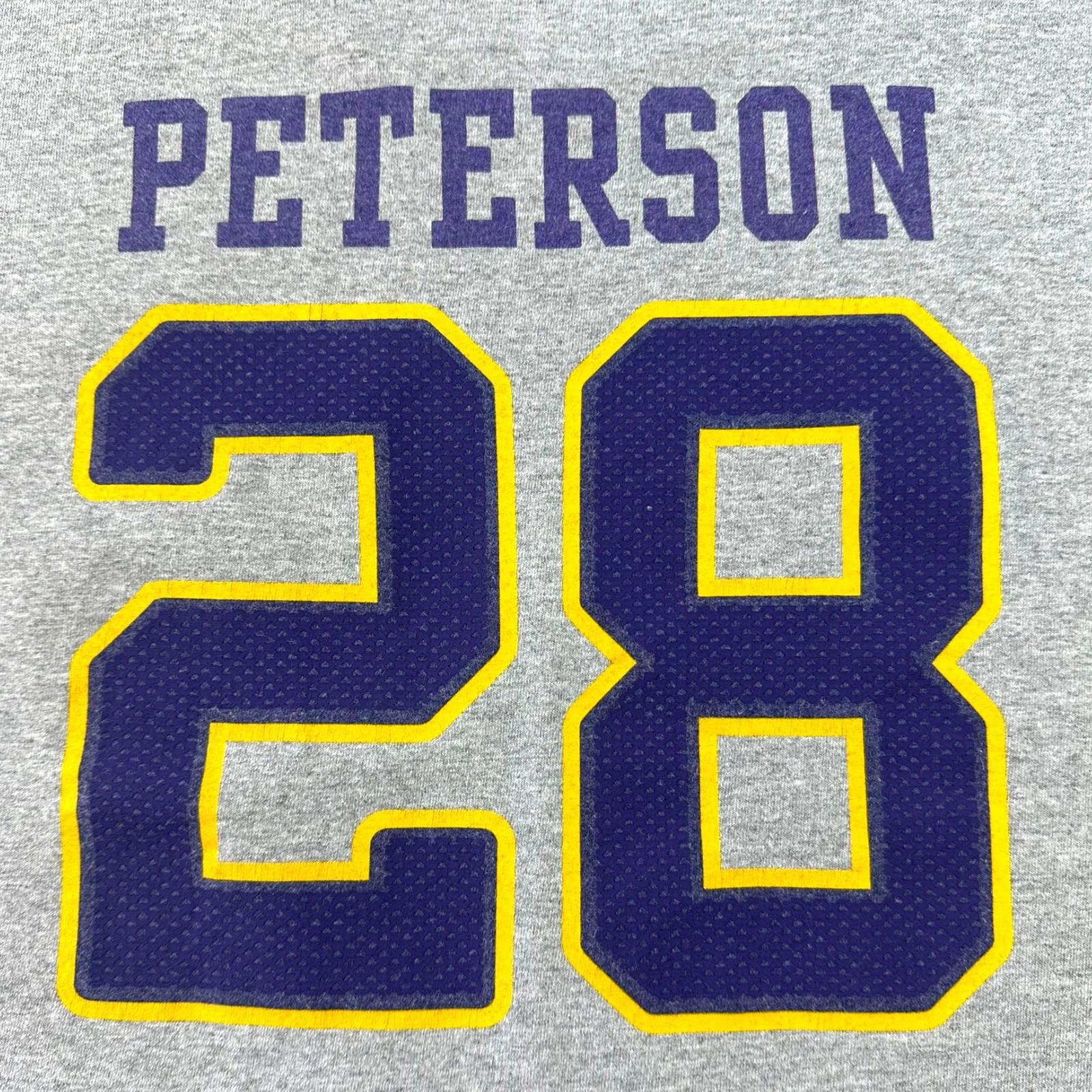 Reebok T-Shirt Men's UK Size XL Grey Vikings Short Sleeve Crew Neck Peterson