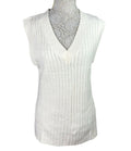 Divided Vest Jumper Light Beige Oversized Rib Knit Women’s UK Size XS