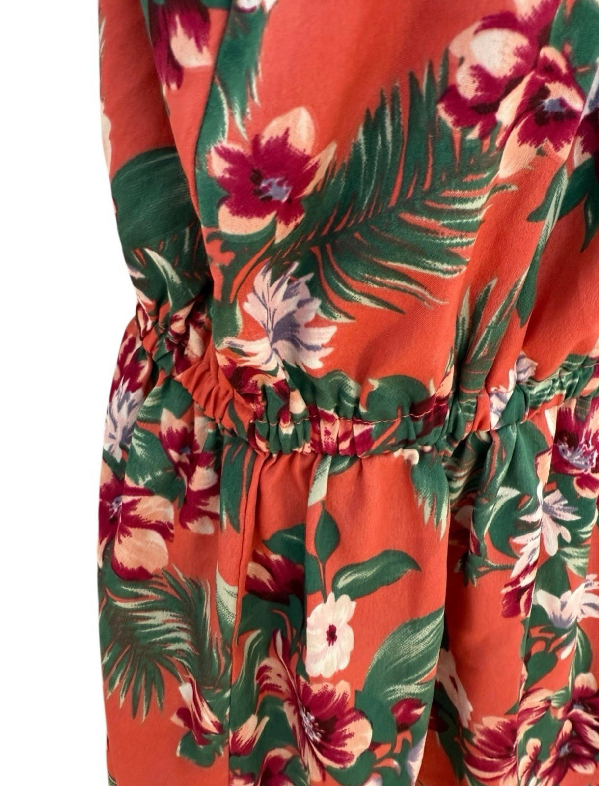 Studio Red Floral Playsuit Spaghetti Strap Women’s UK Size 12 Summer