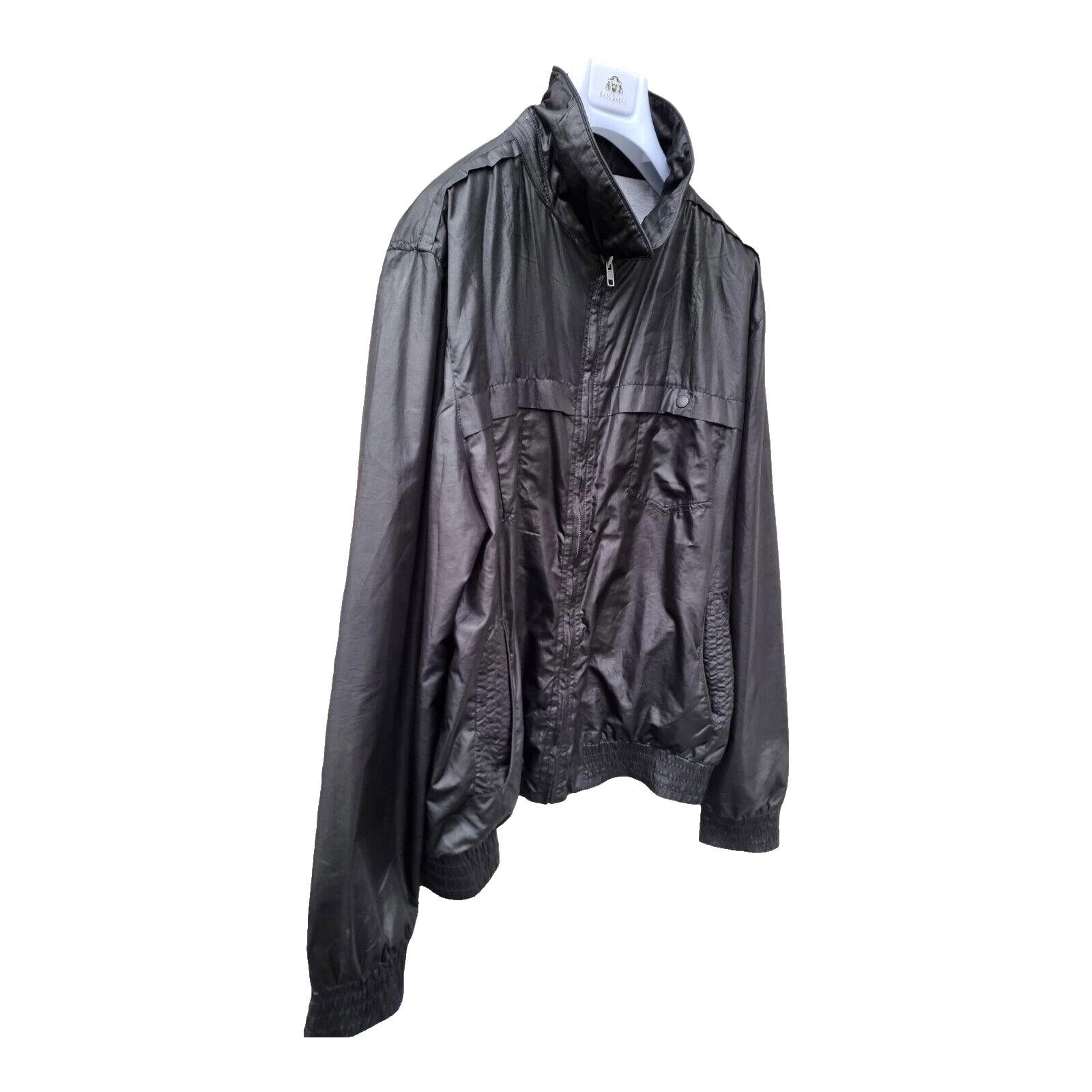 Topman Summer Jacket Black Bomber Lightweight Men's UK Size 2XL