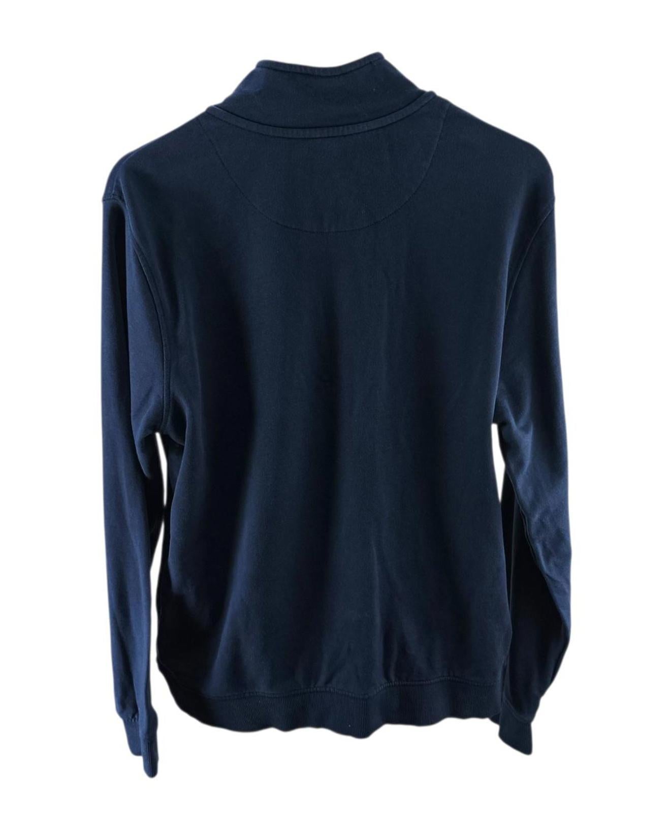 U.S. Polo Assn Sweatshirt Men's UK Size M Blue Jersey Jumper Cotton Pockets Zip