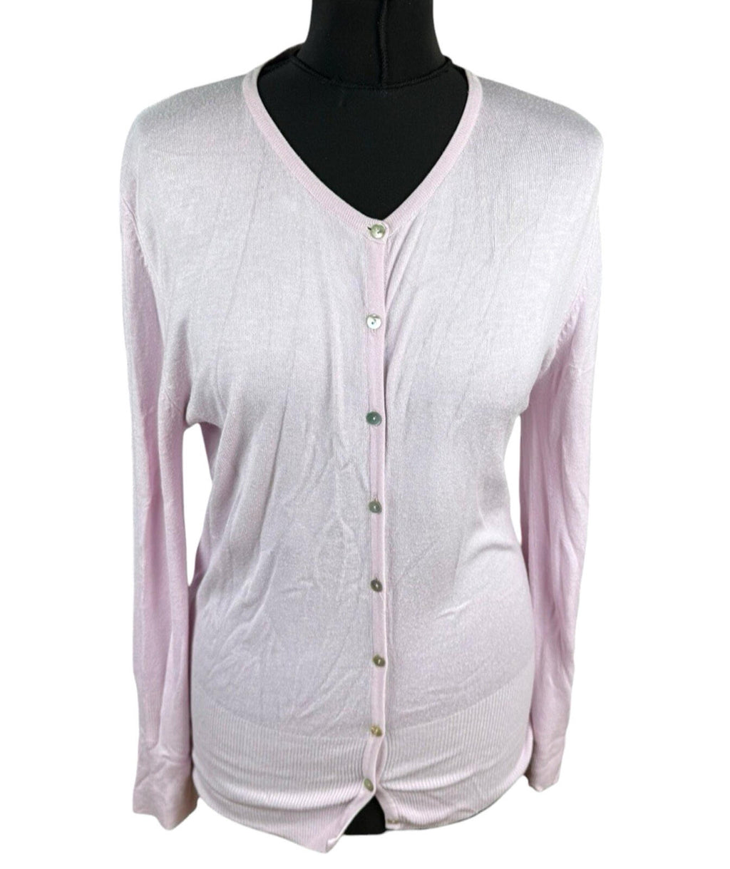 New Look Thin Cardigan Women’s UK Size 8 Button Up Long Sleeve Pink